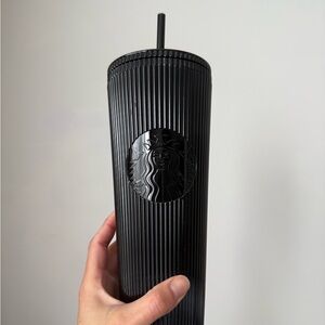 Starbucks Black Tumbler with Straw